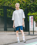 【SAVIER/サビアー】×【ZERO STAIN/ゼロステイン】コラボ 袖リブ クルーネック Tシャツzo