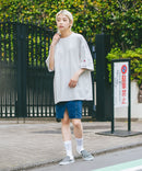 【SAVIER/サビアー】×【ZERO STAIN/ゼロステイン】コラボ 袖リブ クルーネック Tシャツzo