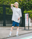 【SAVIER/サビアー】×【ZERO STAIN/ゼロステイン】コラボ 袖リブ クルーネック Tシャツzo