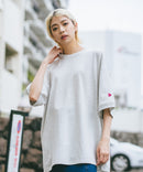 【SAVIER/サビアー】×【ZERO STAIN/ゼロステイン】コラボ 袖リブ クルーネック Tシャツzo