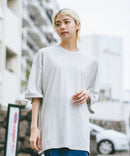 【SAVIER/サビアー】×【ZERO STAIN/ゼロステイン】コラボ 袖リブ クルーネック Tシャツzo