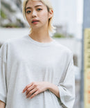 【SAVIER/サビアー】×【ZERO STAIN/ゼロステイン】コラボ 袖リブ クルーネック Tシャツzo