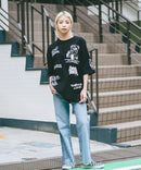 総柄 プリント オーバーサイズ Tシャツ【DESERT SPORTSWEAR:デザートスポーツウェア】