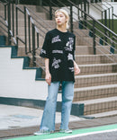 総柄 プリント オーバーサイズ Tシャツ【DESERT SPORTSWEAR:デザートスポーツウェア】