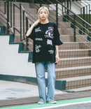 総柄 プリント オーバーサイズ Tシャツ【DESERT SPORTSWEAR:デザートスポーツウェア】