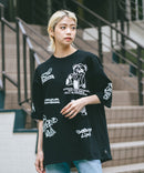 総柄 プリント オーバーサイズ Tシャツ【DESERT SPORTSWEAR:デザートスポーツウェア】