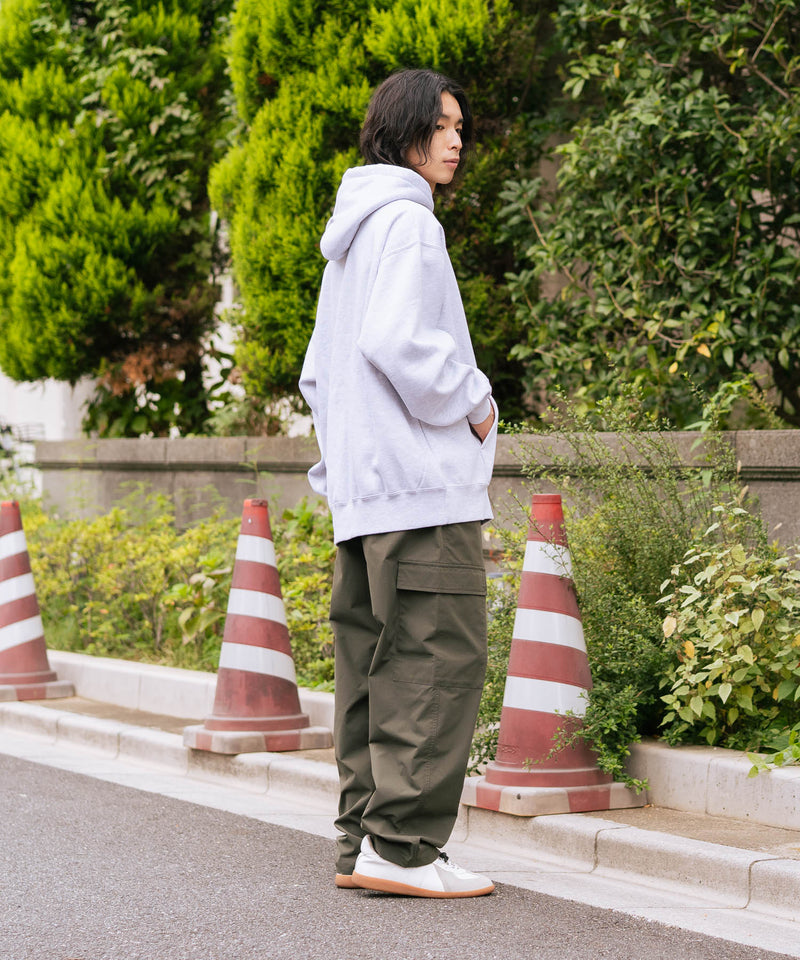 【BEN DAVIS/ベンデイビス】ワンポイントキモウフーディー ヘビーウェイトスウェット ワンポイント刺繍 裏起毛 プルオーバーパーカー