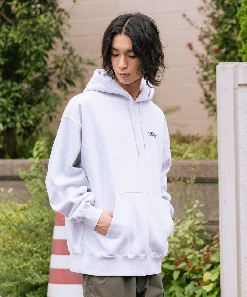 【BEN DAVIS/ベンデイビス】ワンポイントキモウフーディー ヘビーウェイトスウェット ワンポイント刺繍 裏起毛 プルオーバーパーカー