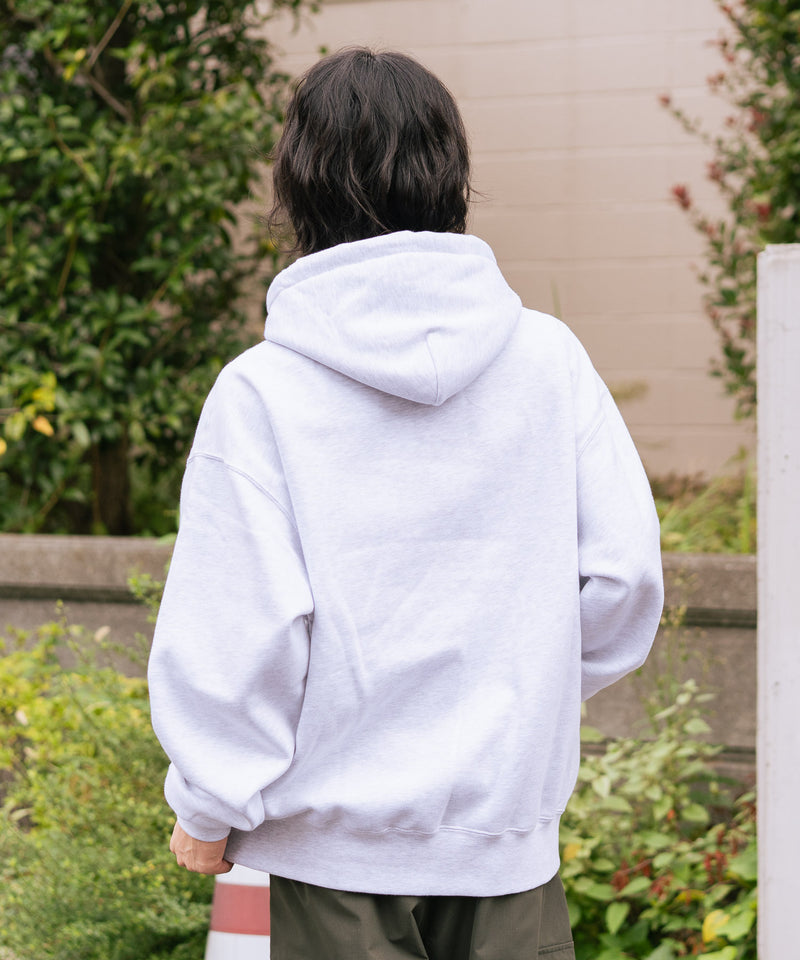 【BEN DAVIS/ベンデイビス】ワンポイントキモウフーディー ヘビーウェイトスウェット ワンポイント刺繍 裏起毛 プルオーバーパーカー