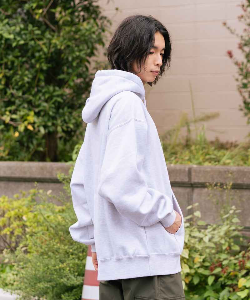 【BEN DAVIS/ベンデイビス】ワンポイントキモウフーディー ヘビーウェイトスウェット ワンポイント刺繍 裏起毛 プルオーバーパーカー