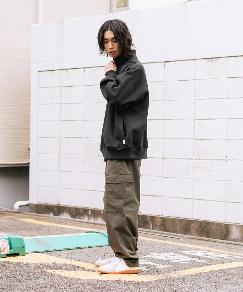 【BEN DAVIS/ベンデイビス】ワンポイントキモウハーフジップ ヘビーウェイトスウェット ワンポイント刺繍 裏起毛