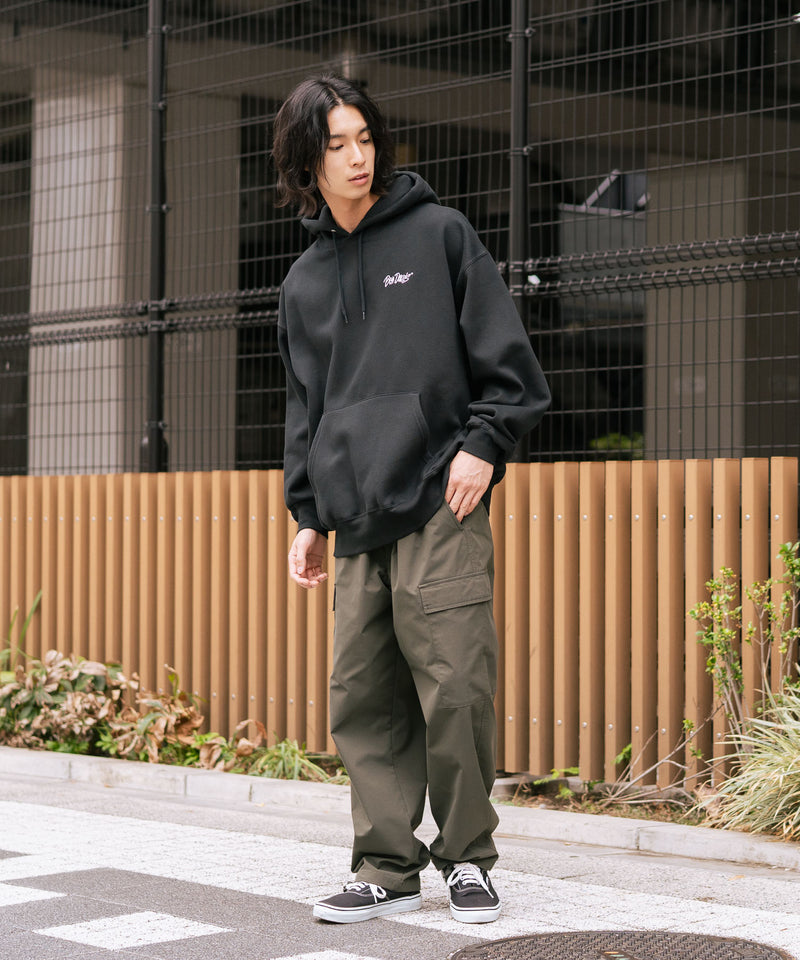 【BEN DAVIS/ベンデイビス】ワンポイントキモウフーディー ヘビーウェイトスウェット ワンポイント刺繍 裏起毛 プルオーバーパーカー