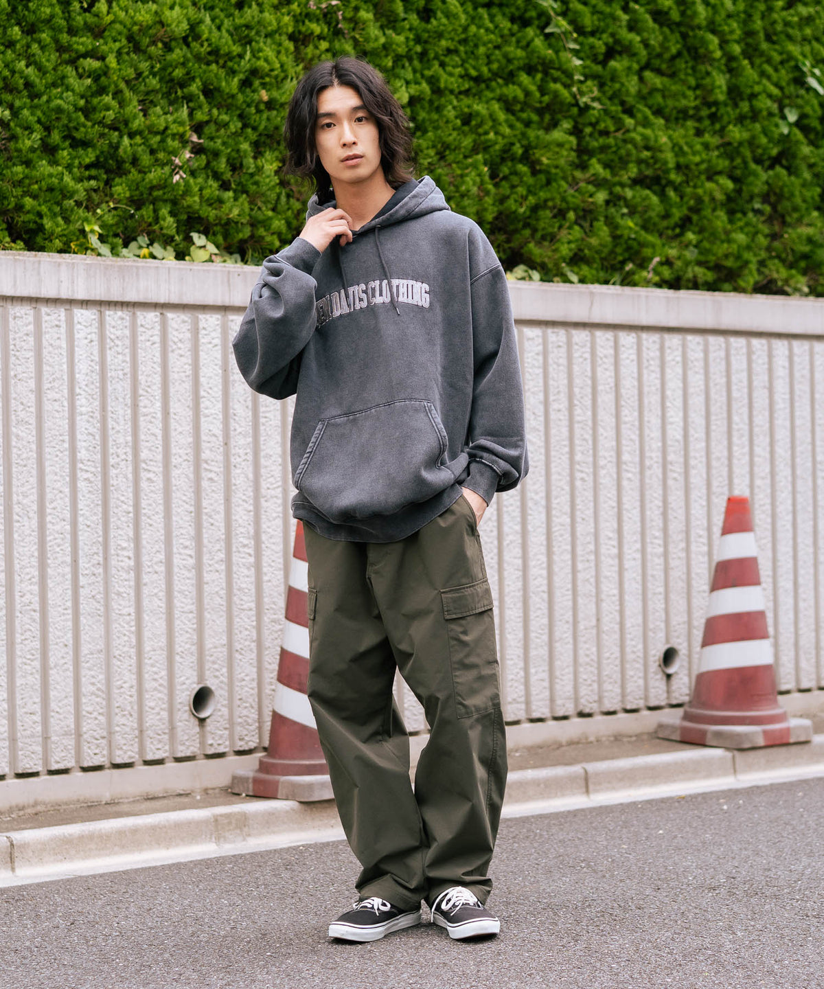 BEN DAVIS/ベンデイビス】アーチロゴキモウフーディー ヴィンテージ 
