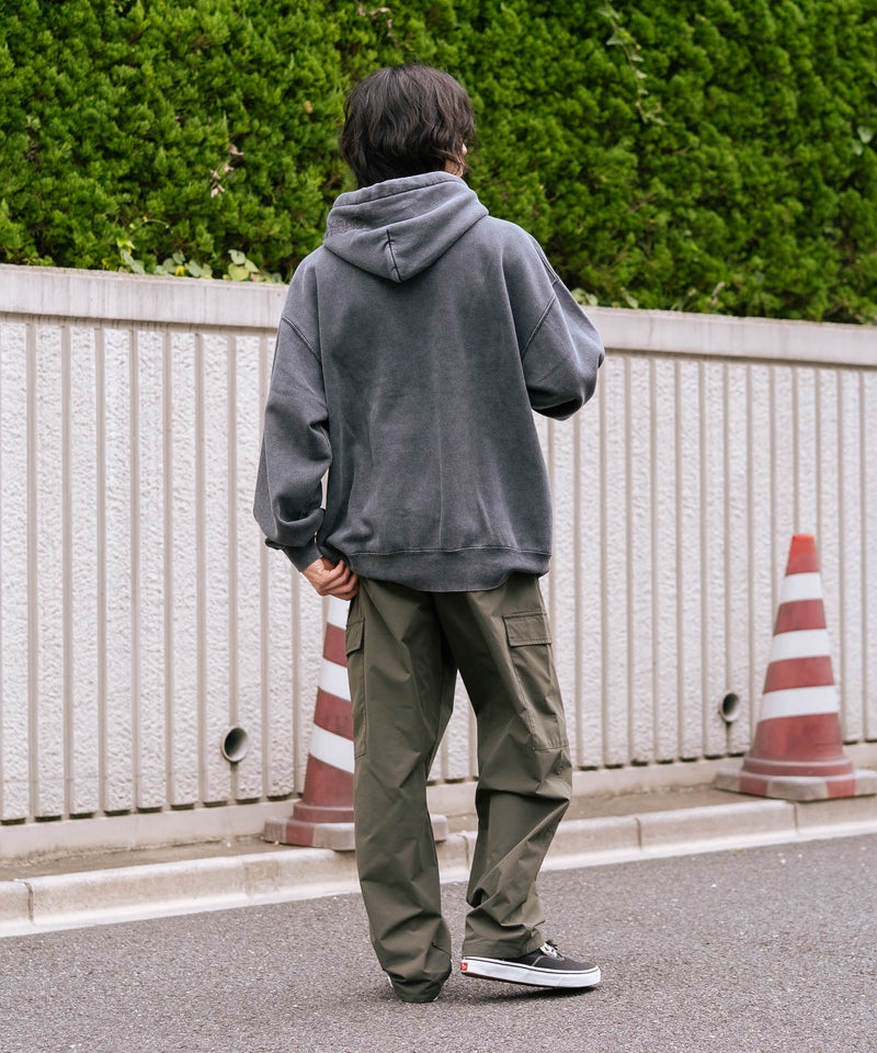 【BEN DAVIS/ベンデイビス】アーチロゴキモウフーディー ヴィンテージ加工 カレッジロゴ 裏起毛 プルオーバーパーカー