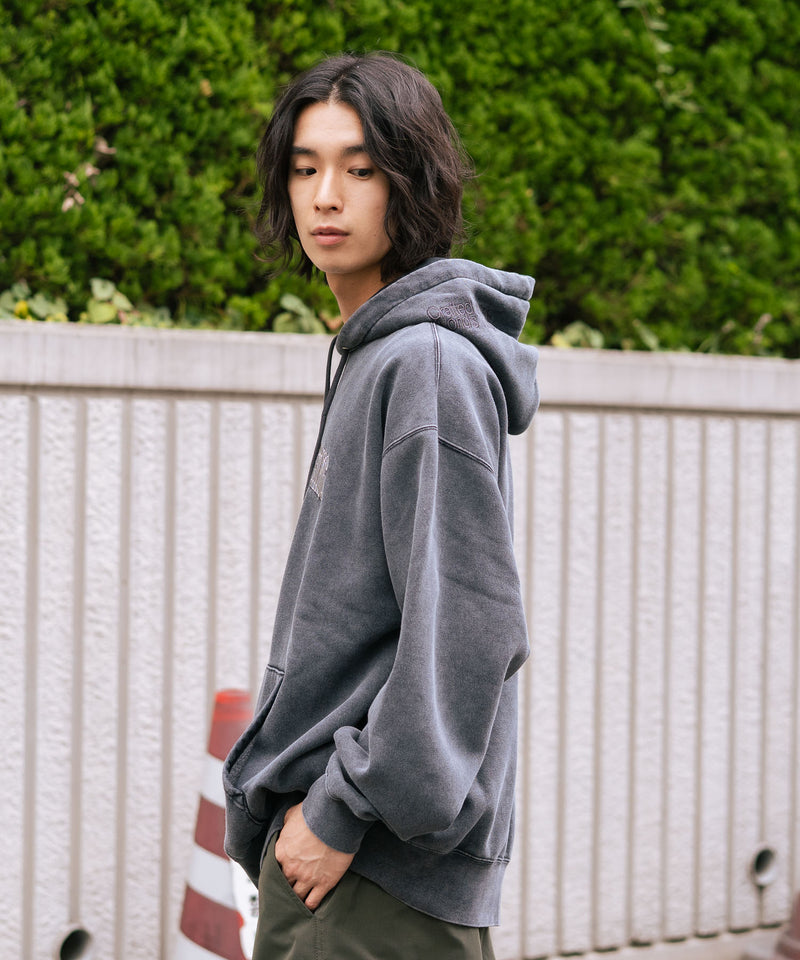 【BEN DAVIS/ベンデイビス】アーチロゴキモウフーディー ヴィンテージ加工 カレッジロゴ 裏起毛 プルオーバーパーカー