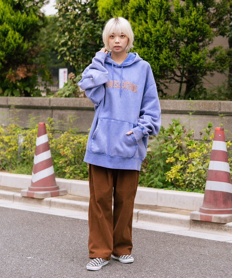 【BEN DAVIS/ベンデイビス】アーチロゴキモウフーディー ヴィンテージ加工 カレッジロゴ 裏起毛 プルオーバーパーカー