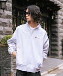 【BEN DAVIS/ベンデイビス】ワンポイントキモウハーフジップ ヘビーウェイトスウェット ワンポイント刺繍 裏起毛