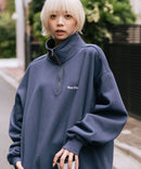 【BEN DAVIS/ベンデイビス】ワンポイントキモウハーフジップ ヘビーウェイトスウェット ワンポイント刺繍 裏起毛