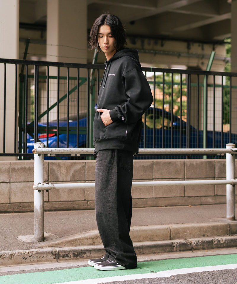 【BEN DAVIS/ベンデイビス】ウラキモウジップフーディー ヘビーウェイトスウェット ワンポイント刺繍 フルジップパーカー