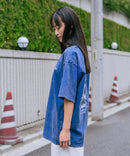 【BEN DAVIS/ベンデイビス】パウダーブリーチ加工 ヴィンテージ加工 バックプリントシャツ ❘ジーンズメイト公式オンラインショップ
