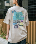 【BEN DAVIS/ベンデイビス】OVERLAP 接触冷感 バックプリントTシャツ ベージュ ❘ジーンズメイト公式オンラインショップ