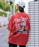 【BEN DAVIS/ベンデイビス】パウダーブリーチ加工 ヴィンテージ加工 バックプリントシャツ ❘ジーンズメイト公式オンラインショップ