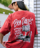 【BEN DAVIS/ベンデイビス】パウダーブリーチ加工 ヴィンテージ加工 バックプリントシャツ ❘ジーンズメイト公式オンラインショップ