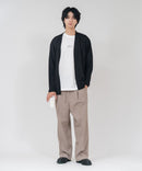 【TIMBRE POSTE】【コーデに迷わないお得なセットアイテム】ニットソーカーディガン Tシャツ 2点セット ボタンレスカーディガン 伸縮性 保温性 杢調 羽織り ユニセックス ❘ジーンズメイト公式オンラインショップ