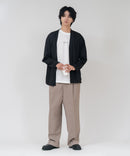 【TIMBRE POSTE】【コーデに迷わないお得なセットアイテム】ニットソーカーディガン Tシャツ 2点セット ボタンレスカーディガン 伸縮性 保温性 杢調 羽織り ユニセックス ❘ジーンズメイト公式オンラインショップ