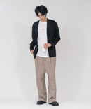 【TIMBRE POSTE】【コーデに迷わないお得なセットアイテム】ニットソーカーディガン Tシャツ 2点セット ボタンレスカーディガン 伸縮性 保温性 杢調 羽織り ユニセックス ❘ジーンズメイト公式オンラインショップ