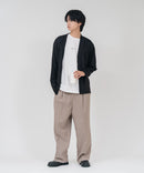 【TIMBRE POSTE】【コーデに迷わないお得なセットアイテム】ニットソーカーディガン Tシャツ 2点セット ボタンレスカーディガン 伸縮性 保温性 杢調 羽織り ユニセックス ❘ジーンズメイト公式オンラインショップ