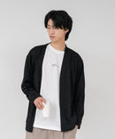 【TIMBRE POSTE】【コーデに迷わないお得なセットアイテム】ニットソーカーディガン Tシャツ 2点セット ボタンレスカーディガン 伸縮性 保温性 杢調 羽織り ユニセックス ❘ジーンズメイト公式オンラインショップ