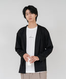 【TIMBRE POSTE】【コーデに迷わないお得なセットアイテム】ニットソーカーディガン Tシャツ 2点セット ボタンレスカーディガン 伸縮性 保温性 杢調 羽織り ユニセックス ❘ジーンズメイト公式オンラインショップ