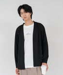 【TIMBRE POSTE】【コーデに迷わないお得なセットアイテム】ニットソーカーディガン Tシャツ 2点セット ボタンレスカーディガン 伸縮性 保温性 杢調 羽織り ユニセックス ❘ジーンズメイト公式オンラインショップ