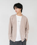 【TIMBRE POSTE】【コーデに迷わないお得なセットアイテム】ニットソーカーディガン Tシャツ 2点セット ボタンレスカーディガン 伸縮性 保温性 杢調 羽織り ユニセックス ❘ジーンズメイト公式オンラインショップ