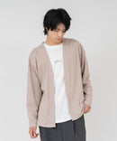 【TIMBRE POSTE】【コーデに迷わないお得なセットアイテム】ニットソーカーディガン Tシャツ 2点セット ボタンレスカーディガン 伸縮性 保温性 杢調 羽織り ユニセックス ❘ジーンズメイト公式オンラインショップ