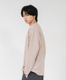 【TIMBRE POSTE】【コーデに迷わないお得なセットアイテム】ニットソーカーディガン Tシャツ 2点セット ボタンレスカーディガン 伸縮性 保温性 杢調 羽織り ユニセックス ❘ジーンズメイト公式オンラインショップ