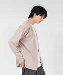 【TIMBRE POSTE】【コーデに迷わないお得なセットアイテム】ニットソーカーディガン Tシャツ 2点セット ボタンレスカーディガン 伸縮性 保温性 杢調 羽織り ユニセックス ❘ジーンズメイト公式オンラインショップ