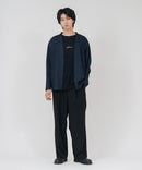 【TIMBRE POSTE】【コーデに迷わないお得なセットアイテム】ニットソーカーディガン Tシャツ 2点セット ボタンレスカーディガン 伸縮性 保温性 杢調 羽織り ユニセックス ❘ジーンズメイト公式オンラインショップ