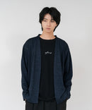 【TIMBRE POSTE】【コーデに迷わないお得なセットアイテム】ニットソーカーディガン Tシャツ 2点セット ボタンレスカーディガン 伸縮性 保温性 杢調 羽織り ユニセックス ❘ジーンズメイト公式オンラインショップ