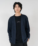【TIMBRE POSTE】【コーデに迷わないお得なセットアイテム】ニットソーカーディガン Tシャツ 2点セット ボタンレスカーディガン 伸縮性 保温性 杢調 羽織り ユニセックス ❘ジーンズメイト公式オンラインショップ