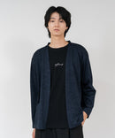 【TIMBRE POSTE】【コーデに迷わないお得なセットアイテム】ニットソーカーディガン Tシャツ 2点セット ボタンレスカーディガン 伸縮性 保温性 杢調 羽織り ユニセックス ❘ジーンズメイト公式オンラインショップ