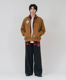 【BEN DAVIS/ベンデイビス】【レトロな刺繍デザインが目を引く、重厚感のあるワーク仕様ジャケット】コットンダックスーベニアジャケット 綿100% タフ 耐久性 アウター モード アメカジ ストリート ユニセックス