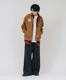 【BEN DAVIS/ベンデイビス】【レトロな刺繍デザインが目を引く、重厚感のあるワーク仕様ジャケット】コットンダックスーベニアジャケット 綿100% タフ 耐久性 アウター モード アメカジ ストリート ユニセックス