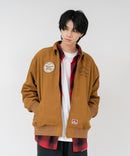 【BEN DAVIS/ベンデイビス】【レトロな刺繍デザインが目を引く、重厚感のあるワーク仕様ジャケット】コットンダックスーベニアジャケット 綿100% タフ 耐久性 アウター モード アメカジ ストリート ユニセックス