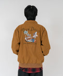 【BEN DAVIS/ベンデイビス】【レトロな刺繍デザインが目を引く、重厚感のあるワーク仕様ジャケット】コットンダックスーベニアジャケット 綿100% タフ 耐久性 アウター モード アメカジ ストリート ユニセックス