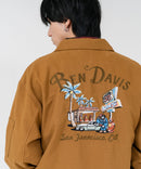 【BEN DAVIS/ベンデイビス】【レトロな刺繍デザインが目を引く、重厚感のあるワーク仕様ジャケット】コットンダックスーベニアジャケット 綿100% タフ 耐久性 アウター モード アメカジ ストリート ユニセックス
