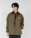 【BEN DAVIS/ベンデイビス】【ゆったり羽織ってコーデに抜け感をプラス】バックプリントコーチジャケット アウターコーデュロイ衿 軽量 アメカジ ストリート ユニセックス