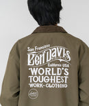 【BEN DAVIS/ベンデイビス】【ゆったり羽織ってコーデに抜け感をプラス】バックプリントコーチジャケット アウターコーデュロイ衿 軽量 アメカジ ストリート ユニセックス
