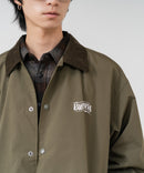 【BEN DAVIS/ベンデイビス】【ゆったり羽織ってコーデに抜け感をプラス】バックプリントコーチジャケット アウターコーデュロイ衿 軽量 アメカジ ストリート ユニセックス
